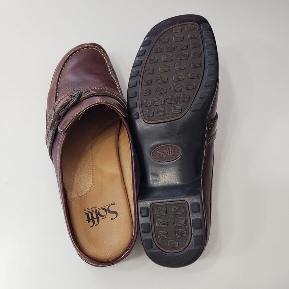 Sofft Women's Brown Leather Clogs / Mules, Size 8 M - Picture 4 of 8